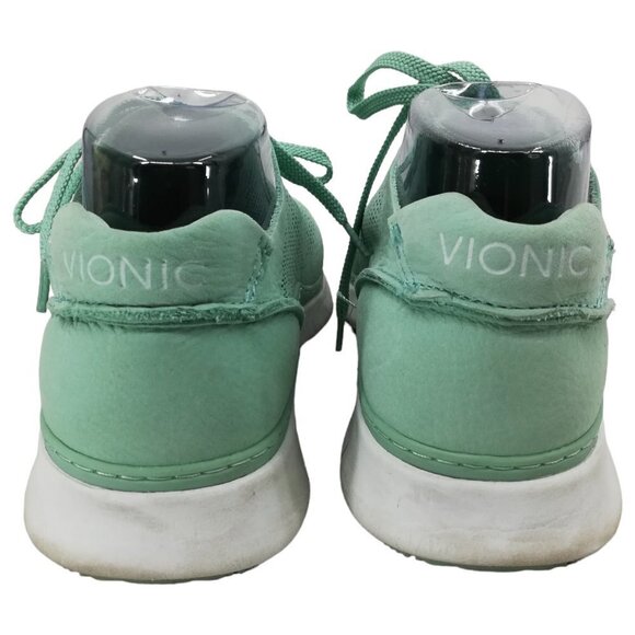 Vionic Joey Fresh Green Nubuck Leather Low Top Sneakers Size 8.5 Comfort Walking - Picture 7 of 11
